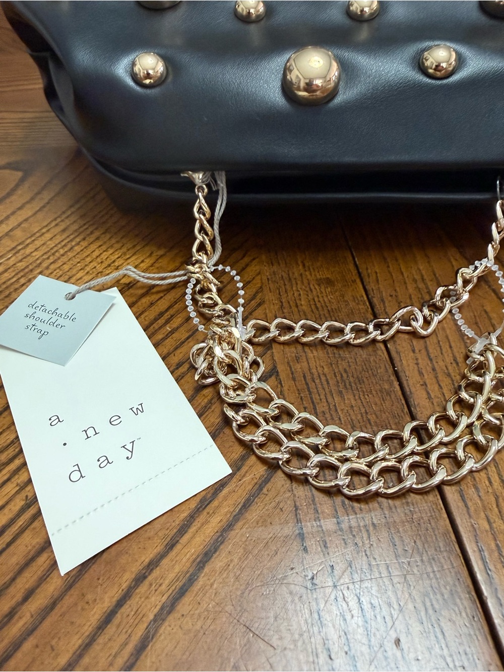 A New Day Black and Gold Beaded Handbag. NWT. - Picture 5 of 8